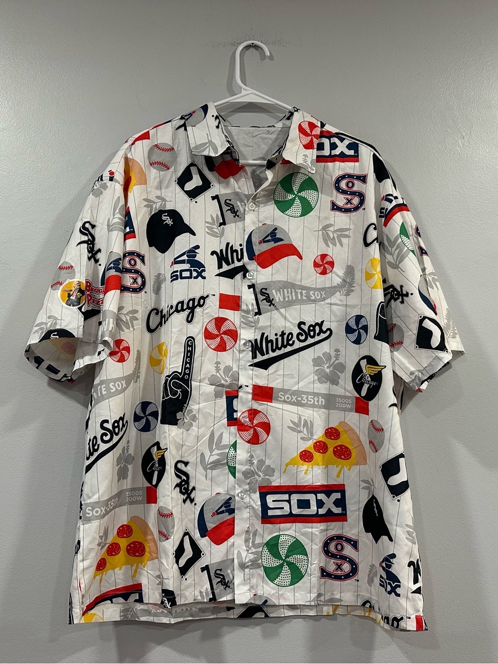 Chicago White Sox Mens XL Button Down Shirt Graphic Hawaiian